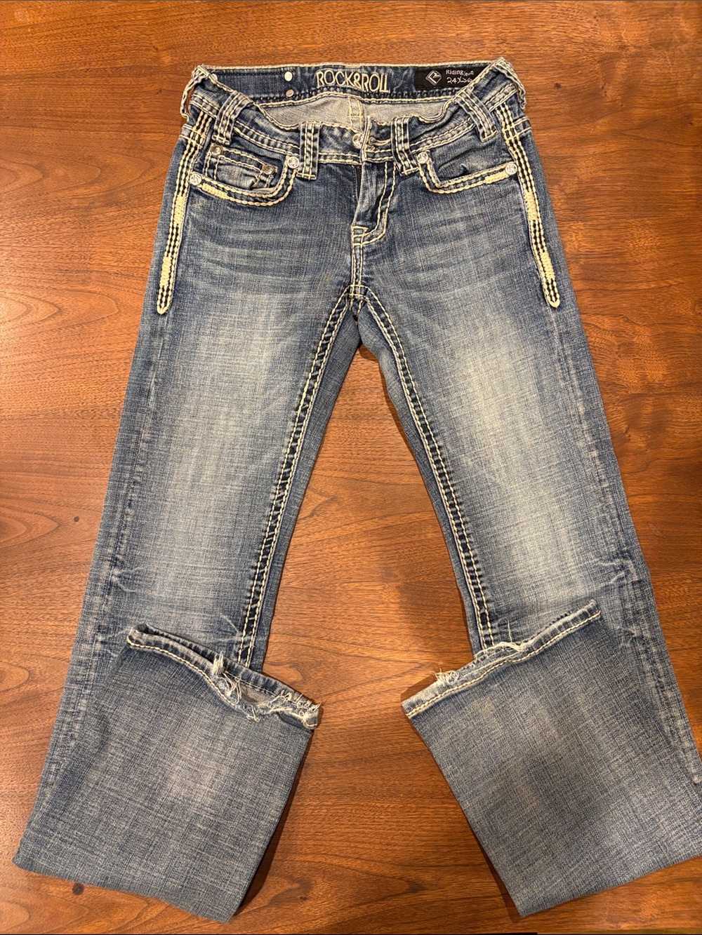 Rock & Roll Denim Jeans - 24x36 Riding Jeans - Picture 2 of 5